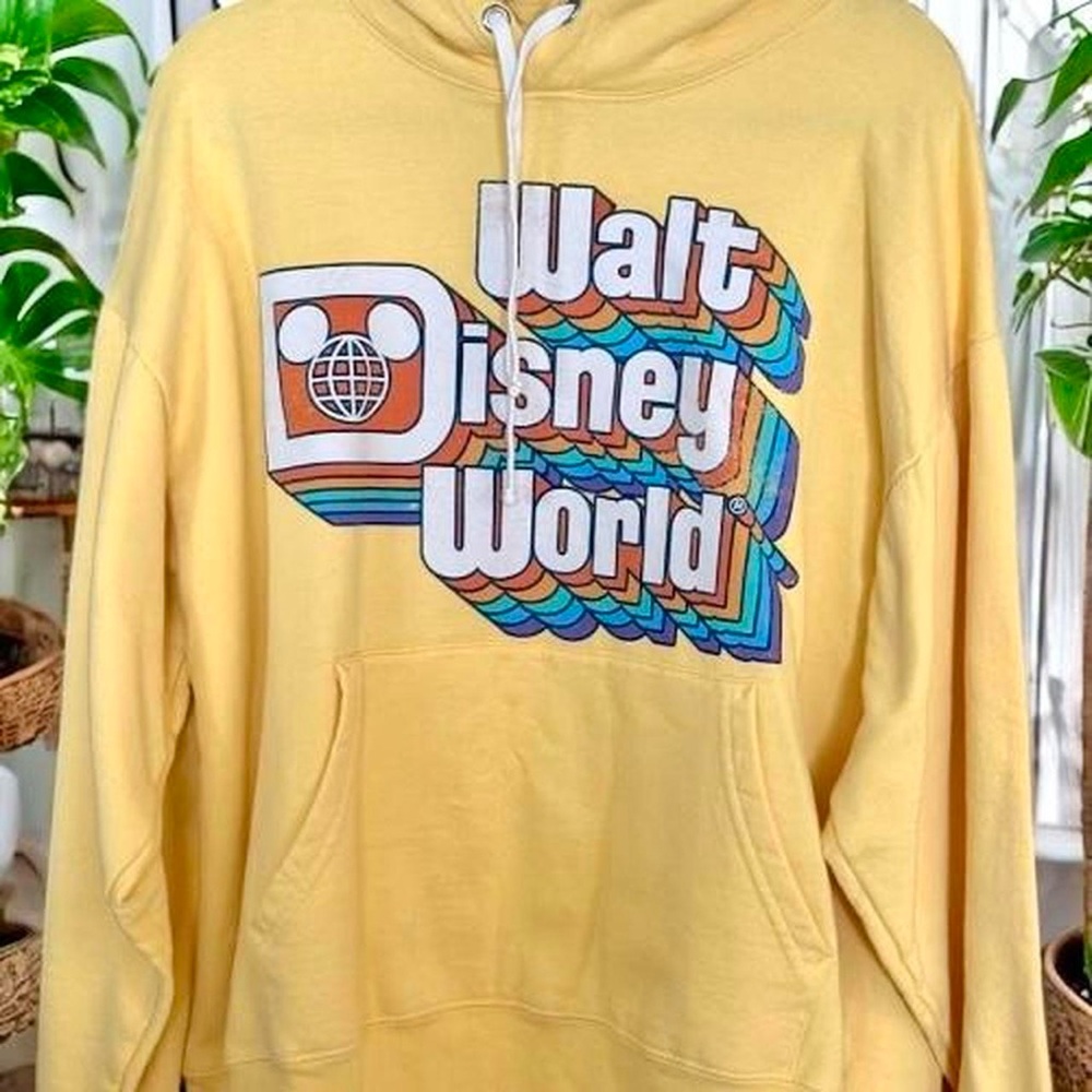 Disney Retro Yellow Walt Disney World Multicolored Hoodie